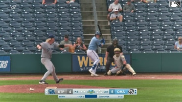 Jacob Berry homers (9) on a fly ball to right field.