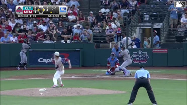 Ryan Galanie doubles (15) on a fly ball to left fielder Thomas Saggese. Andy Weber scores. Jason Matthews to 3rd.