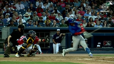 Miguel Amaya drives a two-run home run to left field