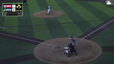 Tanner Thach doubles (8) on a sharp line drive to right fielder Anthony Donofrio. Wilder Dalis scores.