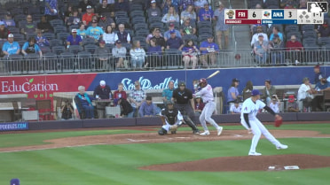 Keyber Rodriguez homers (1) on a line drive to right center field.