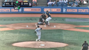 Colin Houck singles on a line drive to left fielder Elijah Green. John Bay scores.