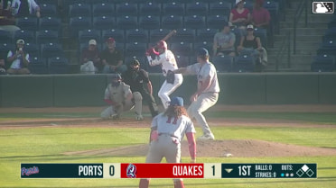 Victor Rodriguez grounds into a double play, third baseman Michael Brooks to first baseman Cesar Gonzalez. Kendrey Maduro out at 3rd. Victor Rodriguez out at 1st.