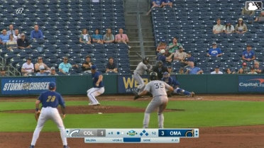 George Valera grounds into a double play, first baseman Brett Squires to shortstop Kevin Newman to pitcher Anthony Gose. CJ Kayfus out at 2nd. George Valera out at 1st.