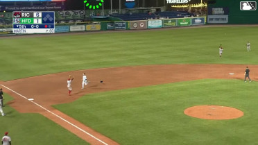 Benny Montgomery triples (1) on a sharp line drive to center fielder Bo Davidson.