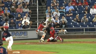 A.J. Ewing doubles twice as part of a three-hit night