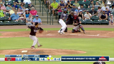 Henry Ramos singles on a ground ball to shortstop Yolfran Castillo. Roni Cabrera scores. Connor Rasmussen to 2nd.