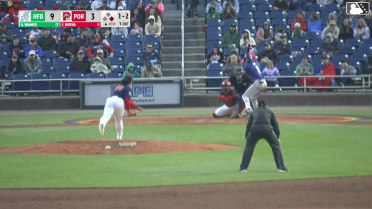 Braylen Wimmer out on a sacrifice fly to center fielder Nelly Taylor. Andy Perez scores.