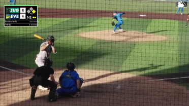 Cam Maldonado triples (1) on a fly ball to center fielder Korbyn Dickerson. Daniel Rogers scores.