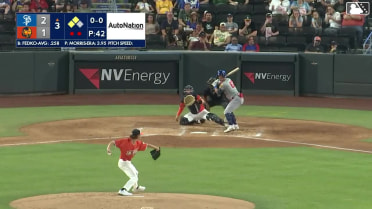 Kyler Fedko singles on a line drive to center fielder Henry Bolte. Ryan Kreidler scores. Orlando Arcia scores.