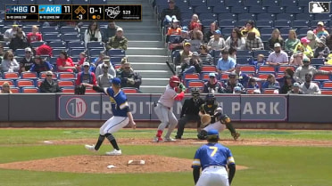 Maxwell Romero Jr. homers (2) on a fly ball to right field.