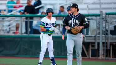 Brandon Eike singles on a sharp line drive to center fielder Damian Bravo. Korbyn Dickerson scores.