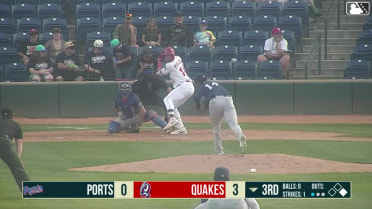 Kendrey Maduro homers (13) on a fly ball to center field. Kevyn Castillo scores.
