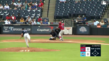 Josh Grosz registers his eighth strikeout