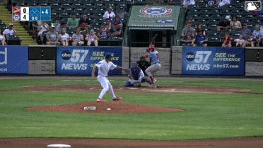 Cade McGee homers (8) on a fly ball to left center field.