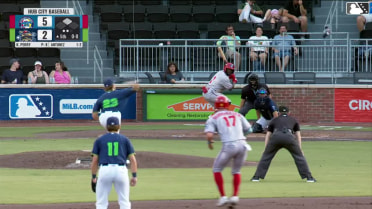 Wuilfredo Antunez homers (1) on a fly ball to center field. Griffin Burkholder scores.