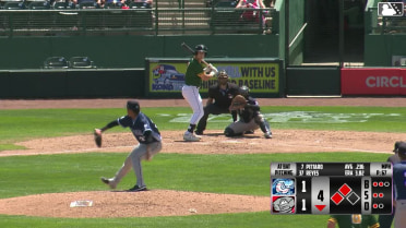 C.J. Pittaro singles on a line drive to center fielder Jackson Strong. Devin Taylor scores. Gunner Gouldsmith to 3rd.