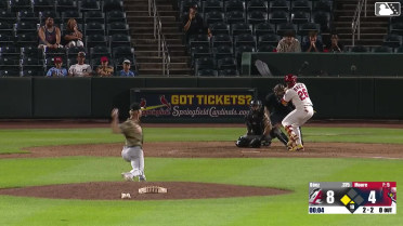 Jesús Báez homers (5) on a fly ball to left center field. Ryan Campos scores.