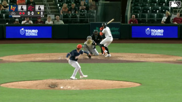 Victor Bericoto homers (2) on a fly ball to center field.