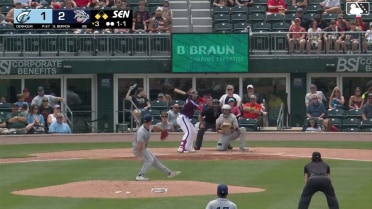 Steward Berroa homers (5) on a fly ball to right field. Bryan De La Cruz scores. Christian Cairo scores.