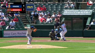 Brady House homers (2) on a fly ball to right field.