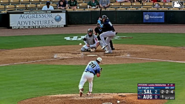 D'Angelo Ortiz doubles (6) on a ground ball to left fielder Junior Garcia. Adonys Guzman scores. Louis Andujar scores.
