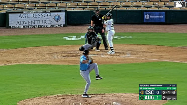 Luis Sanchez singles on a ground ball to left fielder Tom Poole. Cooper McMurray scores. Dominic Kibler scores.