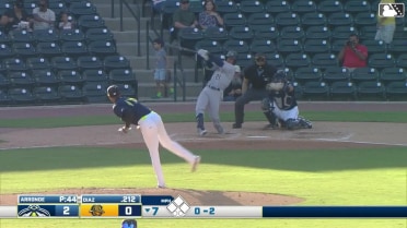 Felix Arronde collects his fifth strikeout