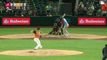 Christian Cerda out on a sacrifice fly to left fielder Grant McCray. Luken Baker scores. Jacob Amaya to 3rd. Kristian Robinson to 2nd.