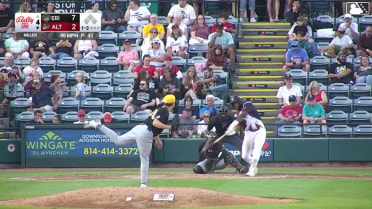 Callan Moss homers (9) on a fly ball to left center field.