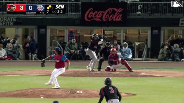 Génesis Cabrera In play, run(s) to Abimelec Ortiz