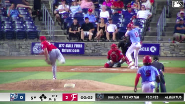 Gavin Fien singles on a line drive to center fielder Crew McChesney. Dashyll Tejeda scores. Manuel Cabrera to 3rd. Cristhian Vaquero to 2nd.