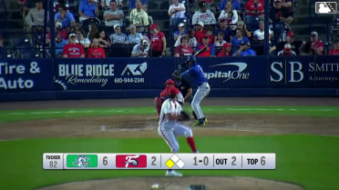 Dyan Jorge singles on a ground ball to right fielder Raylin Heredia. Cole Messina scores.