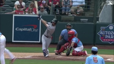 Shewmake hits a 2-run double for Triple-A