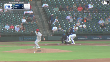 Trevor Austin homers (2) on a fly ball to left center field.