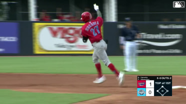 Raylin Heredia's three-run home run