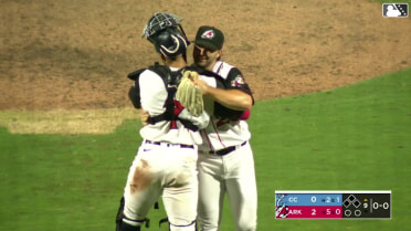 Peyton Alford strikes out his fourth batter