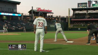 Aaron Zavala homers (8) on a fly ball to center field. John Taylor scores.