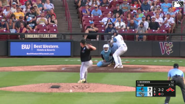 Daniel Dickinson doubles (11) on a fly ball to left fielder Esmil Valencia. Braylon Payne scores. Luis Peña scores. Marco Dinges out at 3rd on the throw, left fielder Esmil Valencia to third baseman Carter Johnson.
