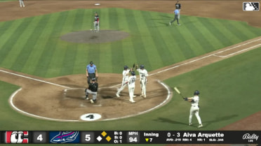 Marlins No.3 prospect Aiva Arquette's home run