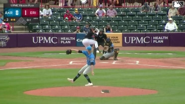 Chris Meyers homers (3) on a fly ball to center field.
