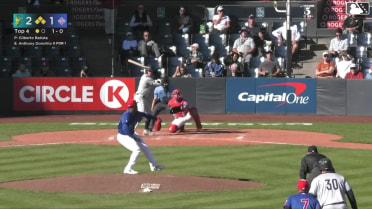 Anthony Donofrio grounds into a double play, shortstop Manuel Beltre to first baseman Carter Cunningham. Carlos Jimenez out at 2nd. Anthony Donofrio out at 1st.