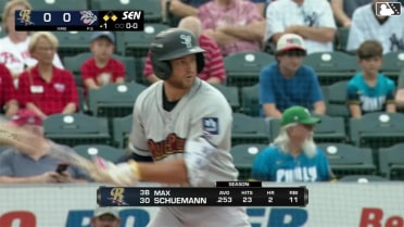 Max Schuemann singles on a soft bunt ground ball to first baseman Keaton Anthony. Anthony Volpe scores. Jasson Domínguez to 2nd.