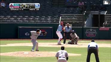 Wikelman González In play, run(s) to César Prieto