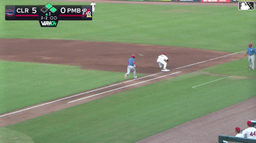 Griffin Burkholder walks. Tyler Pettorini scores. Wild pitch by pitcher Jovi Gálvez.
