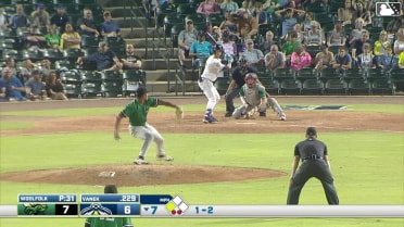 JC Vanek singles on a line drive to right fielder Dalton McIntyre. Yandel Ricardo scores.