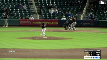 Mason McCoy homers (6) on a fly ball to left field.