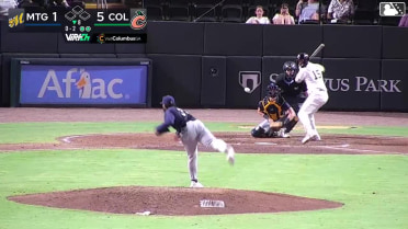Jordan Groshans homers (25) on a fly ball to left center field.