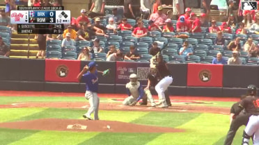Mac Guscette singles on a ground ball to left fielder Corey Collins. Will Verdung scores. Keshawn Ogans to 2nd.