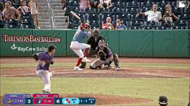 Nolan Beltran singles on a ground ball to center fielder Merphy Hernandez. Matthew Ferrara scores. Reece Moroney to 3rd. Nolan Beltran to 2nd. Nolan Beltran advances to 2nd, on a throwing error by center fielder Merphy Hernandez.